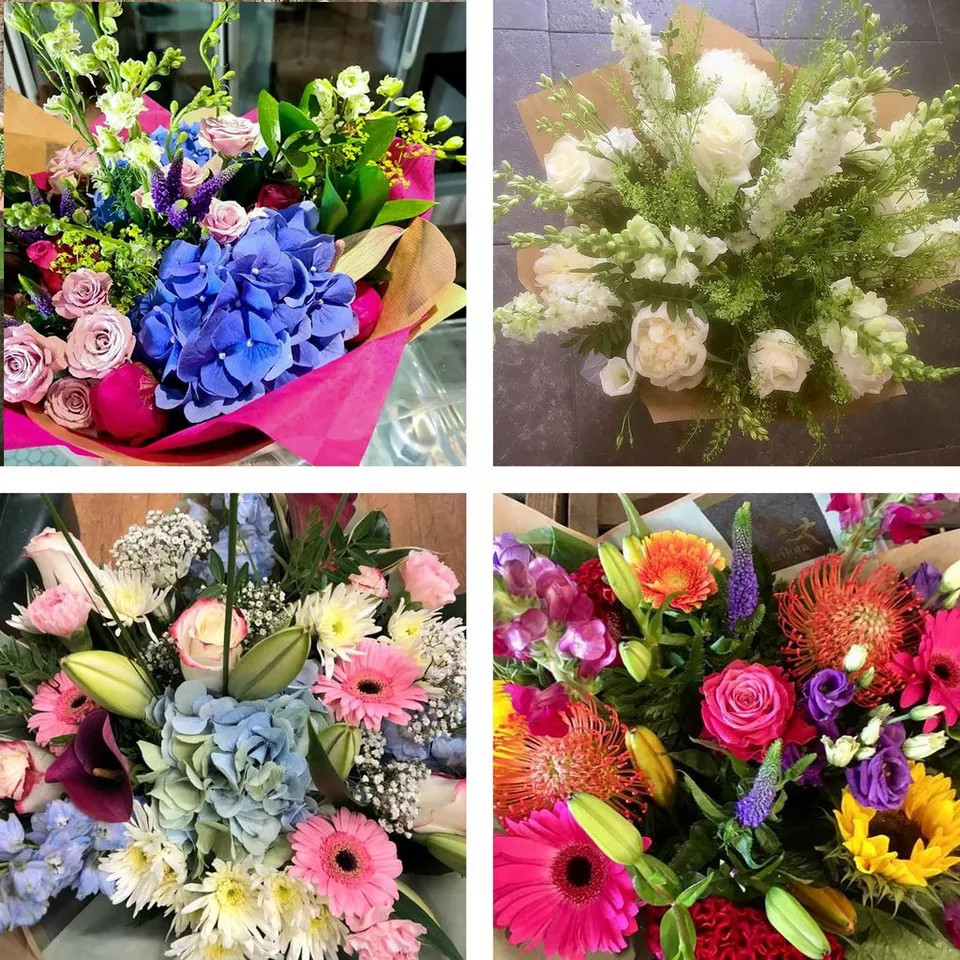 Handtied bouquet made with beautiful fresh flowers