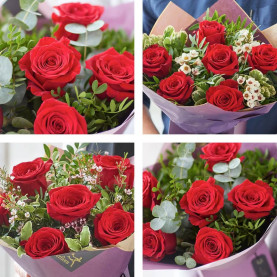 6 Red Rose Gift Set