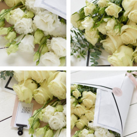Beautifully Simple Large White Flower Wrap