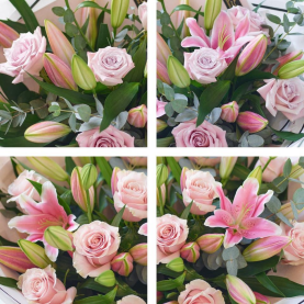 Beautifully Simple Luxury Pink Rose and Lily Bouquet