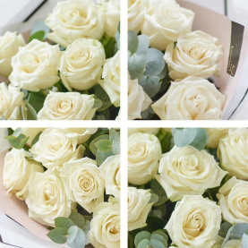 Beautifully Simple White Rose Gift Set
