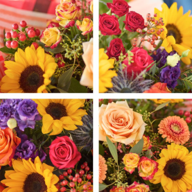 Joyful Autumn Sunflower Bouquet
