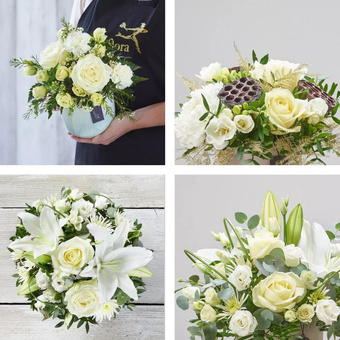 Neutrals arrangement made with beautiful fresh flowers