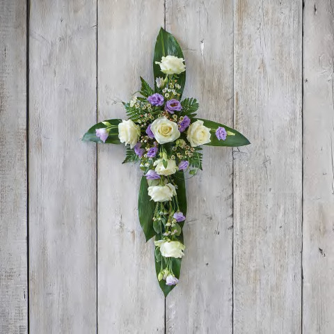 Lilac and White Cross